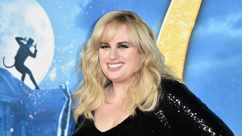 Rebel Wilson sur le tapis rouge des chats 