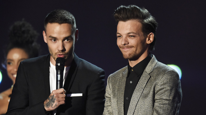 Liam Payne et Louis Tomlinson sur scène 