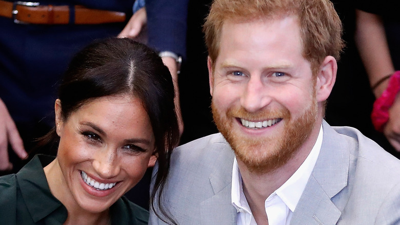 Meghan Markle et le prince Harry lors d'un événement royal