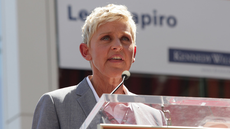 Ellen DeGeneres s'exprimant