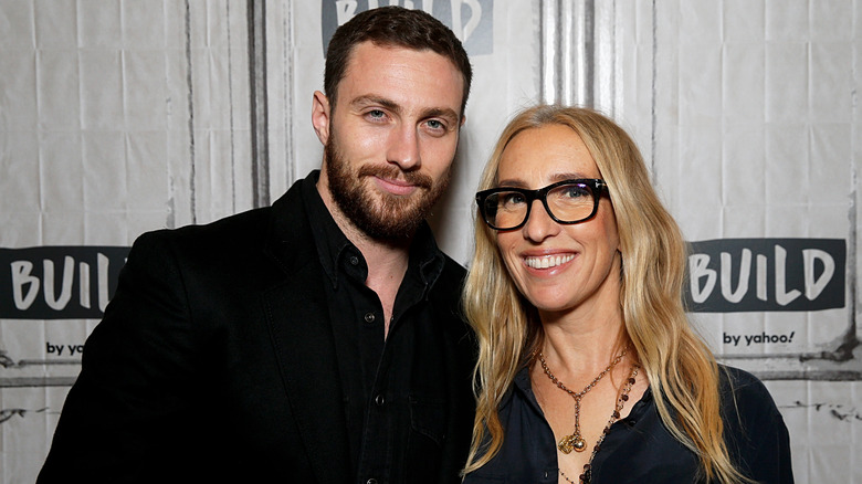 Aaron Taylor-Johnson et Sam Taylor-Johnson souriant 