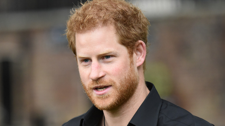 Prince Harry bouche ouverte