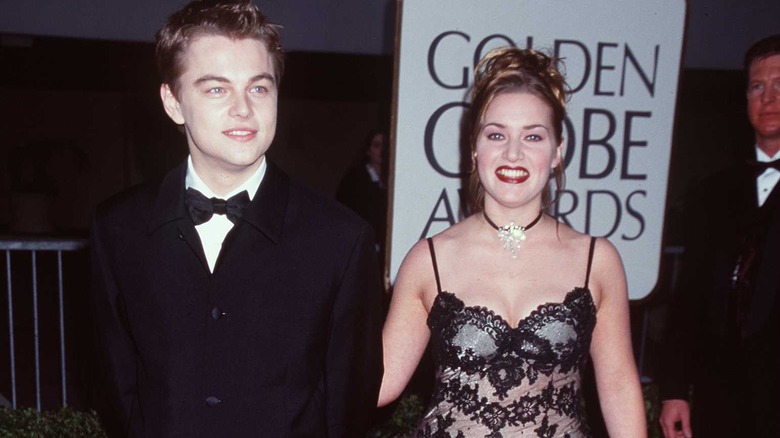 Leonardo Di Caprio, Kate Winslet posant