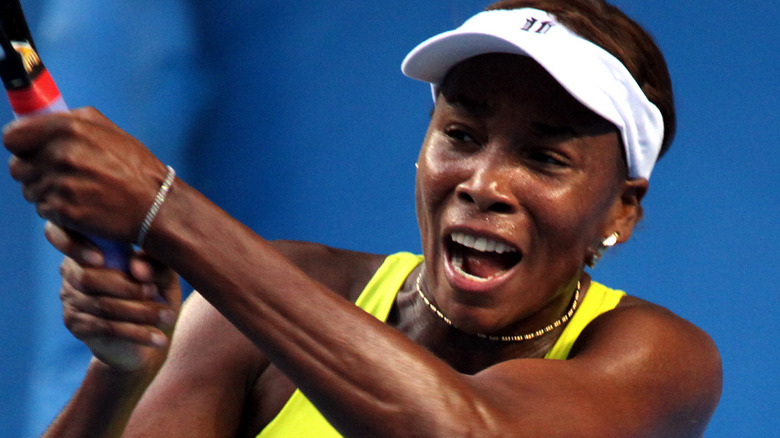 Venus Williams réagit sur le court