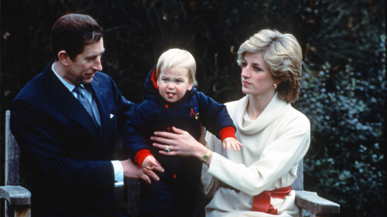 Prince Charles, princesse Diana, prince William, palais de Kensington, 1982