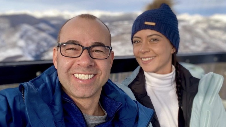 James Murray et Melyssa Davies en voyage de ski