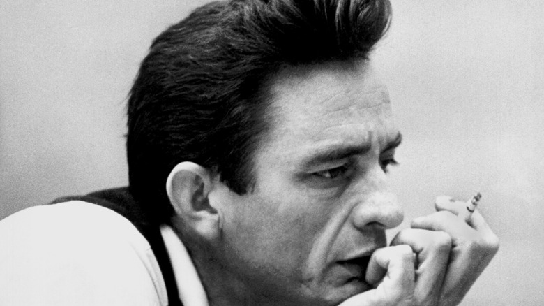 portrait de Johnny Cash en 1969