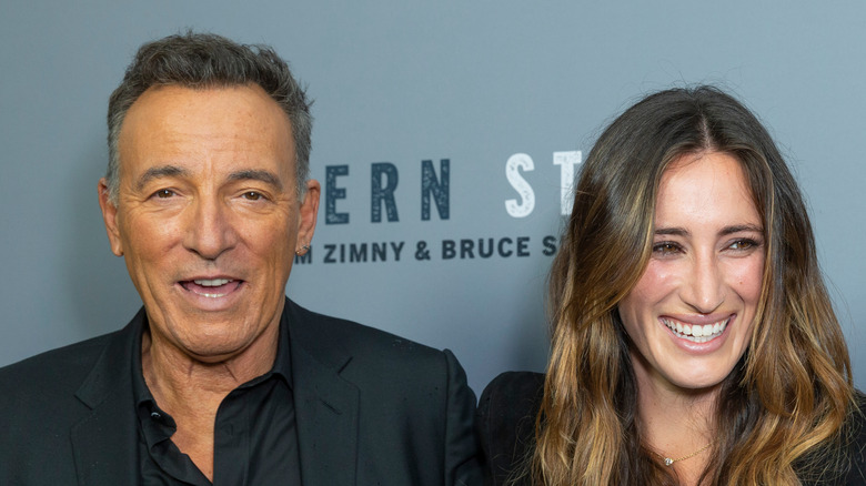 Bruce Springsteen et Jessica Springsteen assistent à la projection spéciale à New York de Western Stars en 2019