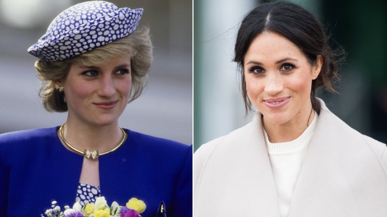 La princesse Diana et Meghan Markle