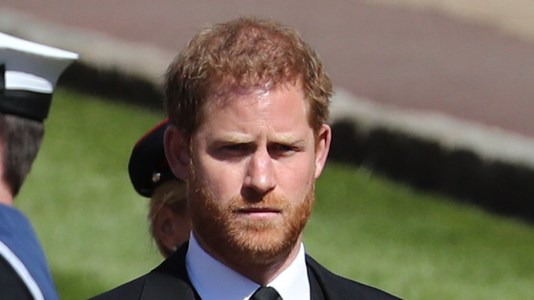 Le prince Harry aux funérailles du prince Philip