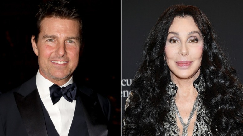 Tom Cruise et Cher souriant aux événements