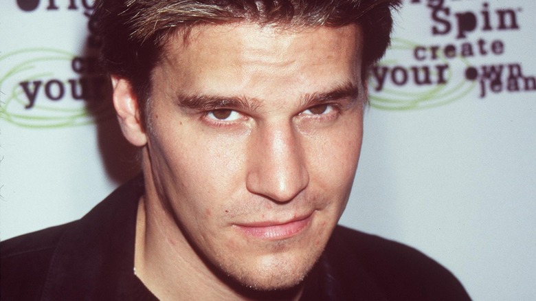 David Boreanaz donnant un regard fumant