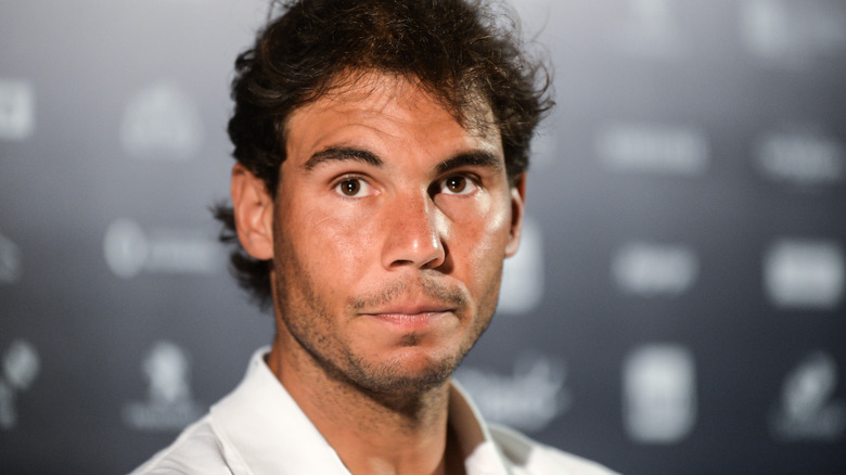 Rafael Nadal lors d'une conférence de presse