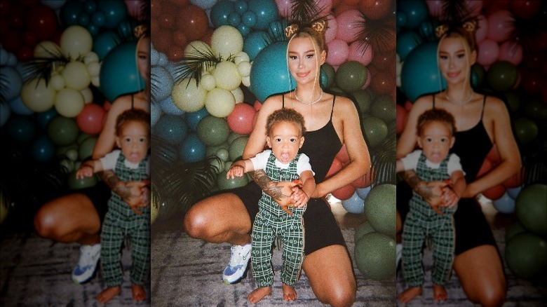 Iggy Azalea avec son fils Onyx