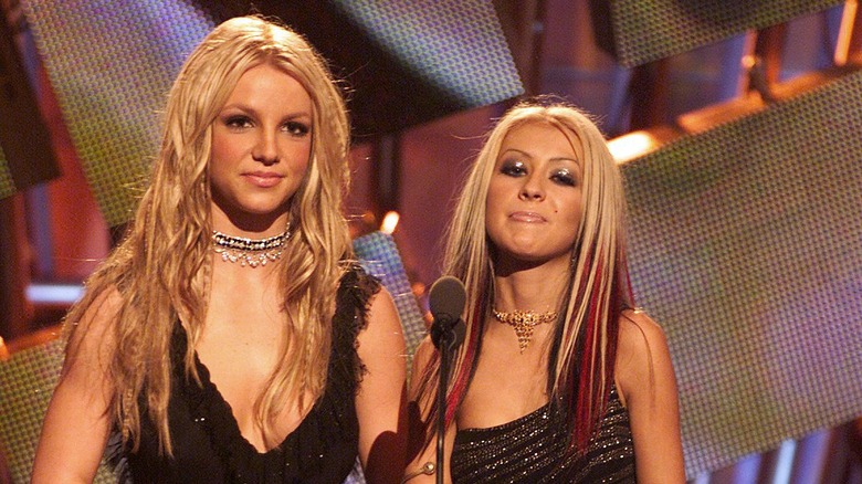 Britney Spears et Christina Aguilera sur scène 