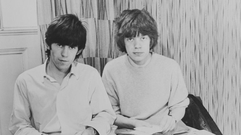 Les jeunes Mick Jagger et Keith Richards