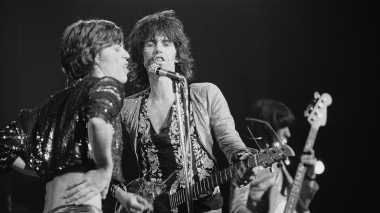 Mick Jagger et Keith Richards en concert