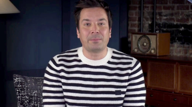 Jimmy Fallon lors d'un appel Zoom aux SAG Awards