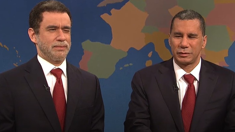 David Paterson et Fred Armisen sur SNL