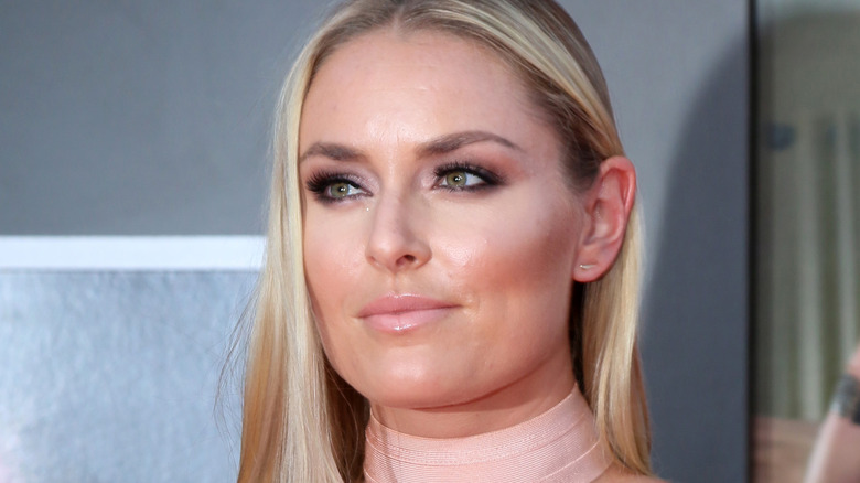 Lindsey Vonn avec une expression neutre