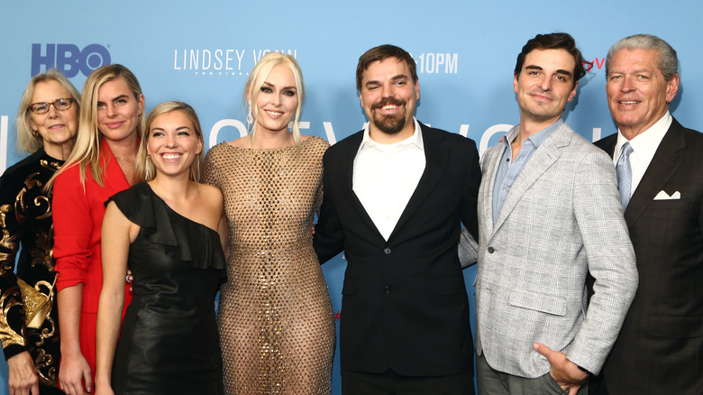 Lindsey Vonn avec sa famille