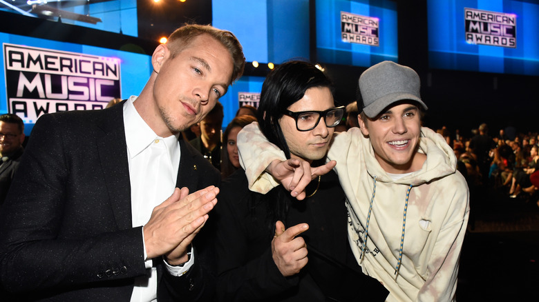 Skrillex, Diplo, Justin Biber, Los Angeles, 2015