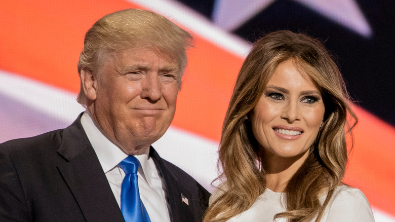 Donald Trump et Melania Trump souriant