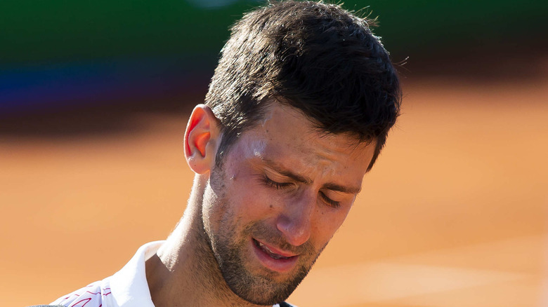 Novak Djokovic pleure