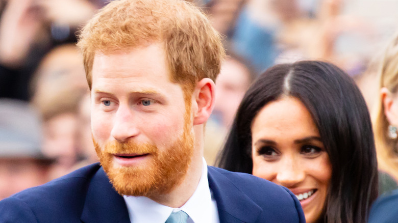 Le prince Harry avec Meghan Markle à Melbourne