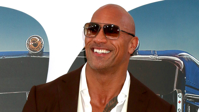 Dwayne Johnson lors d'un événement tapis rouge