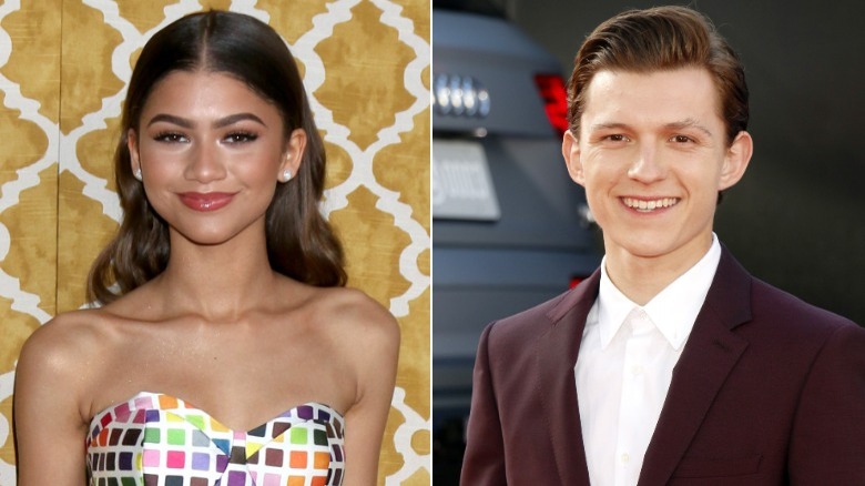 Zendaya et Tom Holland sourient tous les deux