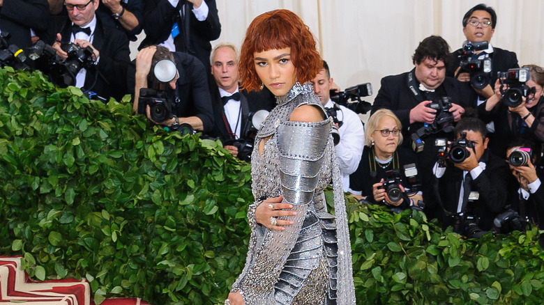 Zendaya posant au Met Gala 2018