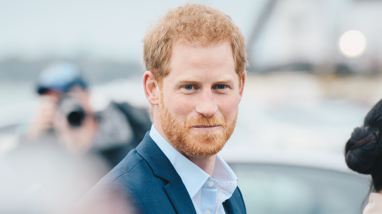 Le prince Harry souriant