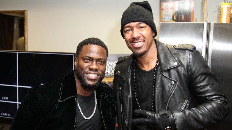 Kevin Hart et Nick Cannon souriant