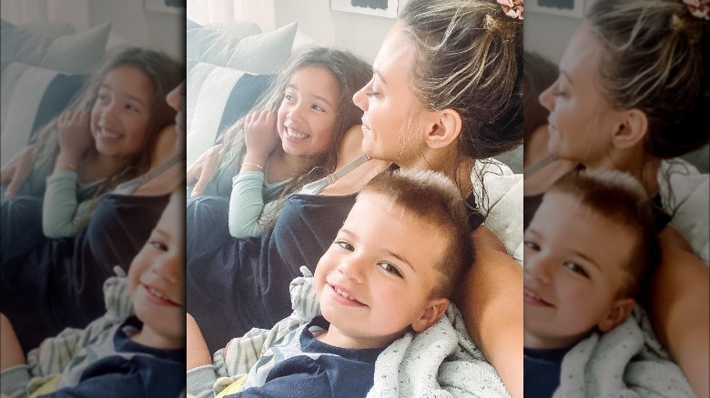 Jana Kramer avec ses enfants