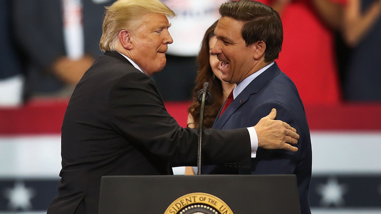 Donald Trump et Ron DeSantis