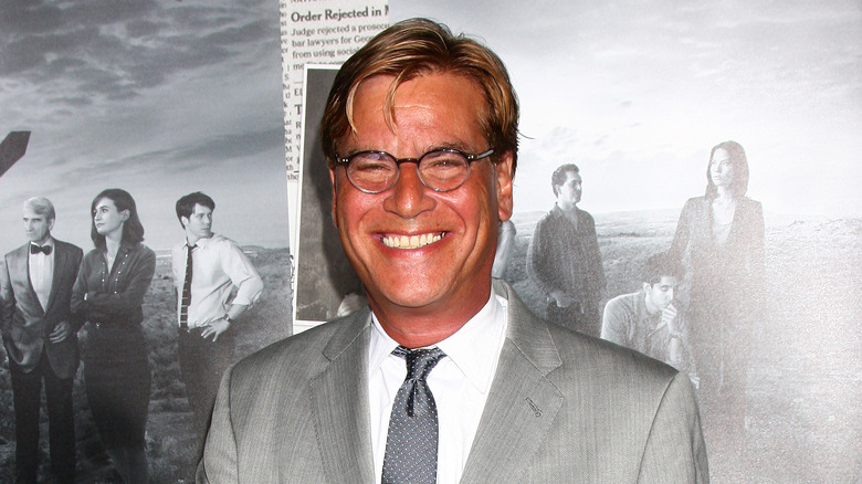 Aaron Sorkin à la première de la deuxième saison de The Newsroom