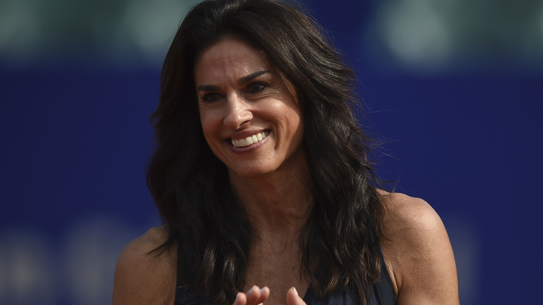 Tournoi de tennis souriant Gabriela Sabatini