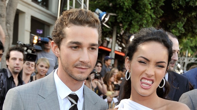 Shia LaBeouf et Megan Fox font la grimace