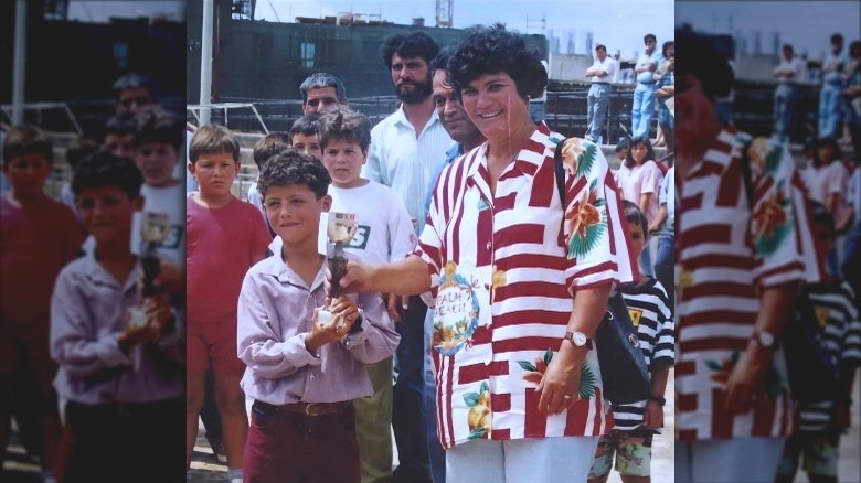 Cristiano Ronaldo avec sa mère