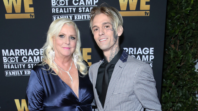 Jane Carter et Aaron Carter au WE tv "Marriage Boot Camp" Reality Stars Franchise 2019 