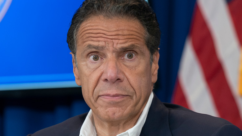 Andrew Cuomo lors d'un briefing en 2020