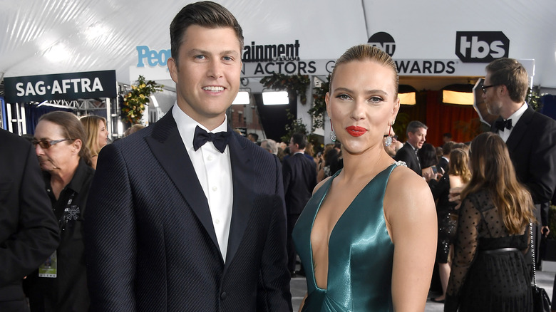 Colin Jost et Scarlett Johansson