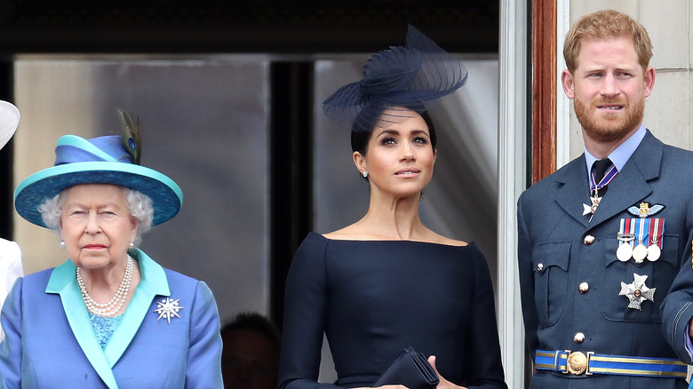 La reine Elizabeth, Meghan Markle et le prince Harry