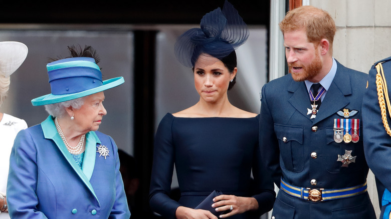 La reine Elizabeth, Meghan Markle et le prince Harry