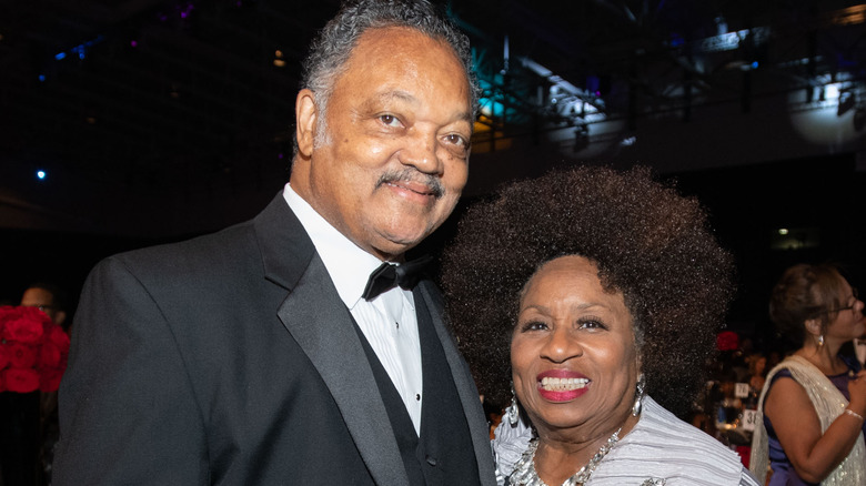 Jesse Jackson et sa femme Jacqueline Brown en 2018