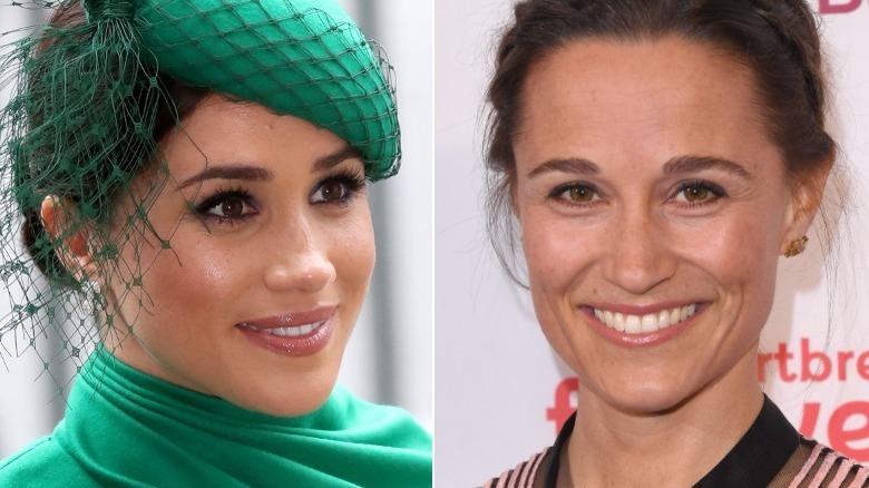 Meghan Markle et Pippa Middleton sourient