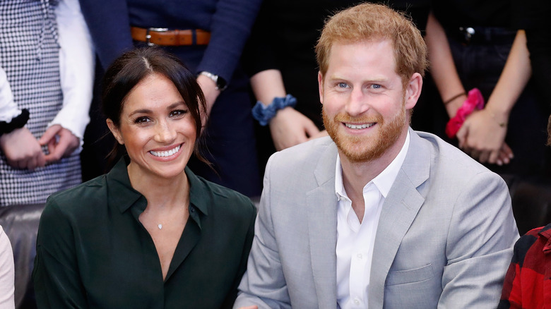 Meghan, duchesse de Sussex et le prince Harry, duc de Sussex visitent le Joff Youth Centre à Peacehaven, Sussex 2018 