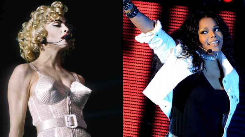 Madonna et Janet Jackson sur scène