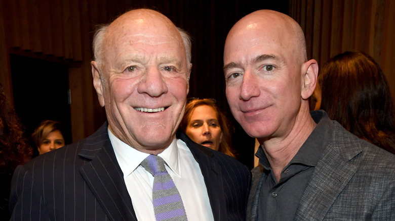 Barry Diller et Jeff Bezos souriant